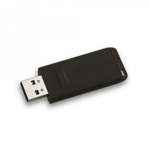 Pen Drive 128GB Verbatim Slider fekete USB 2.0 (49328)